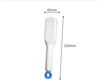 Retractable Comb Self-Cleaning Hair Brush Anti-Static Massage Comb for Women Smooth Hair Self Cleaning Hair Brush