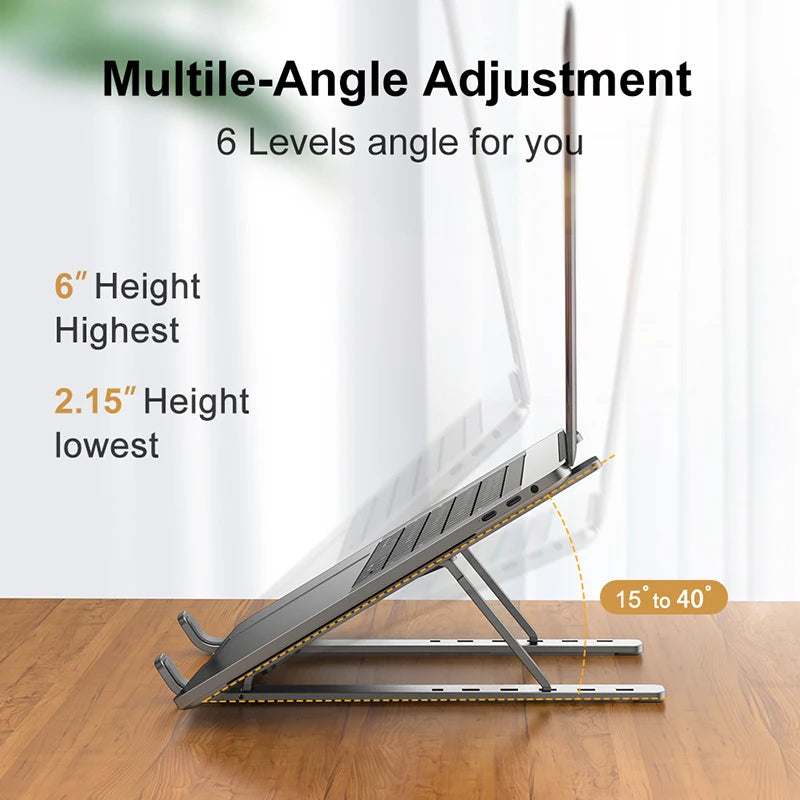 Aluminum Alloy Laptop Holder Stand Adjustable 