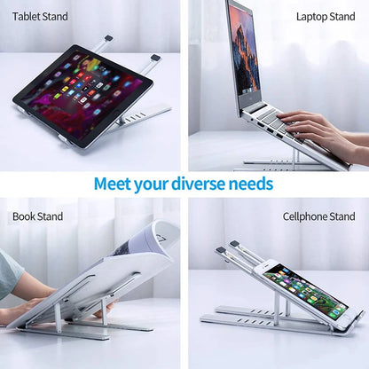 Aluminum Alloy Laptop Holder Stand Adjustable 